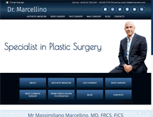 Tablet Screenshot of drmarcellino.com